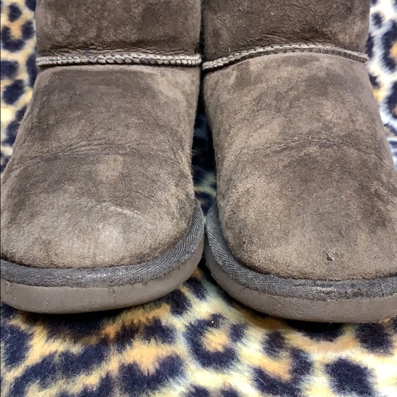 UGGS Brown Suede Boots Kids Size 3 Women’s Size 5 - Picture 8 of 8